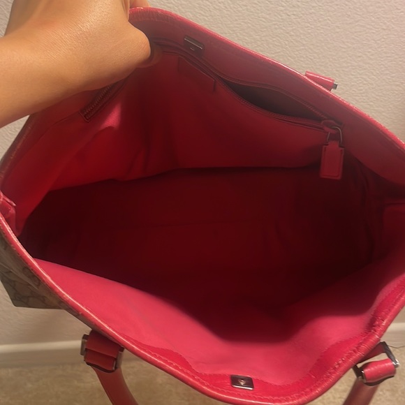 Hot Pink Gucci Coated Canvas Tote Purse Shoulder Bag - Picture 16 of 16